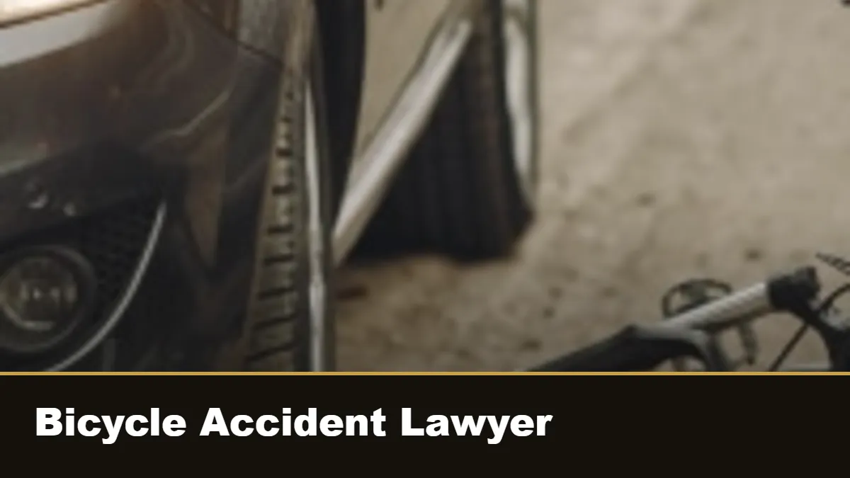 Bicycle on the roadway after a collision