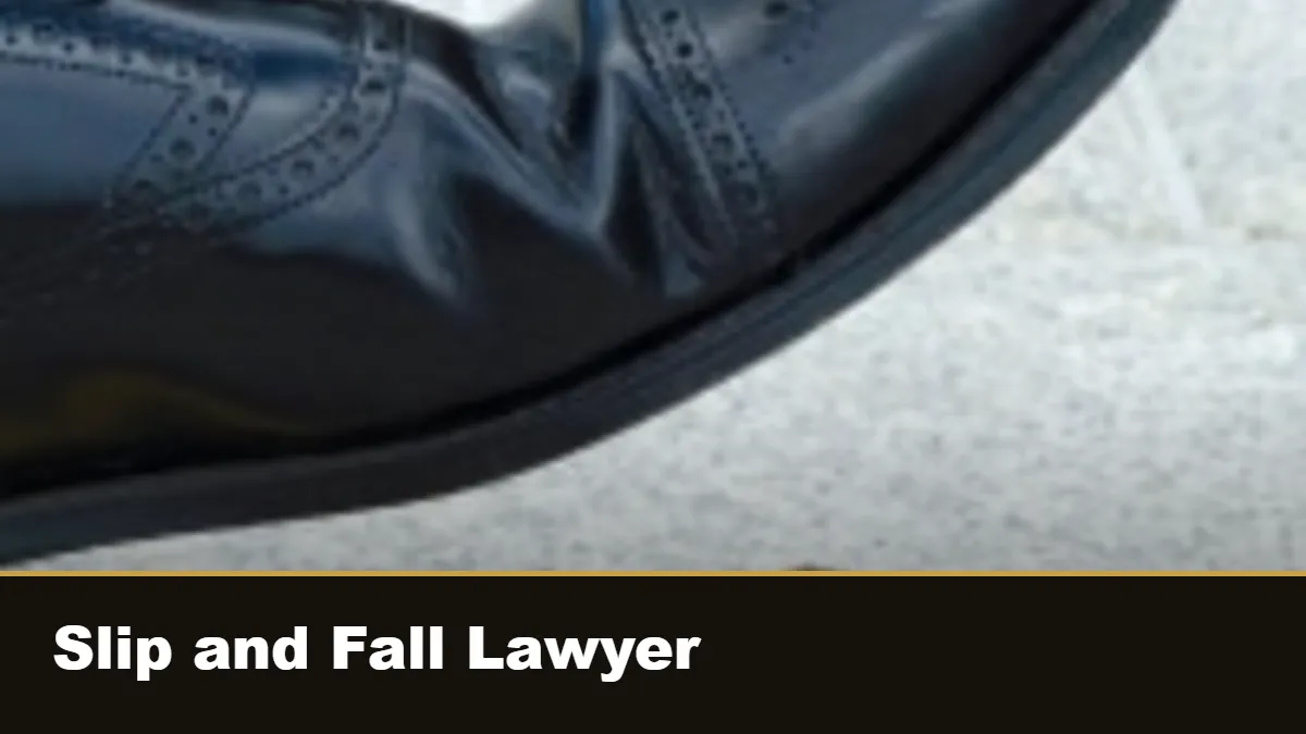 Las Vegas slip and fall: a shoe about to come down on a banana skin