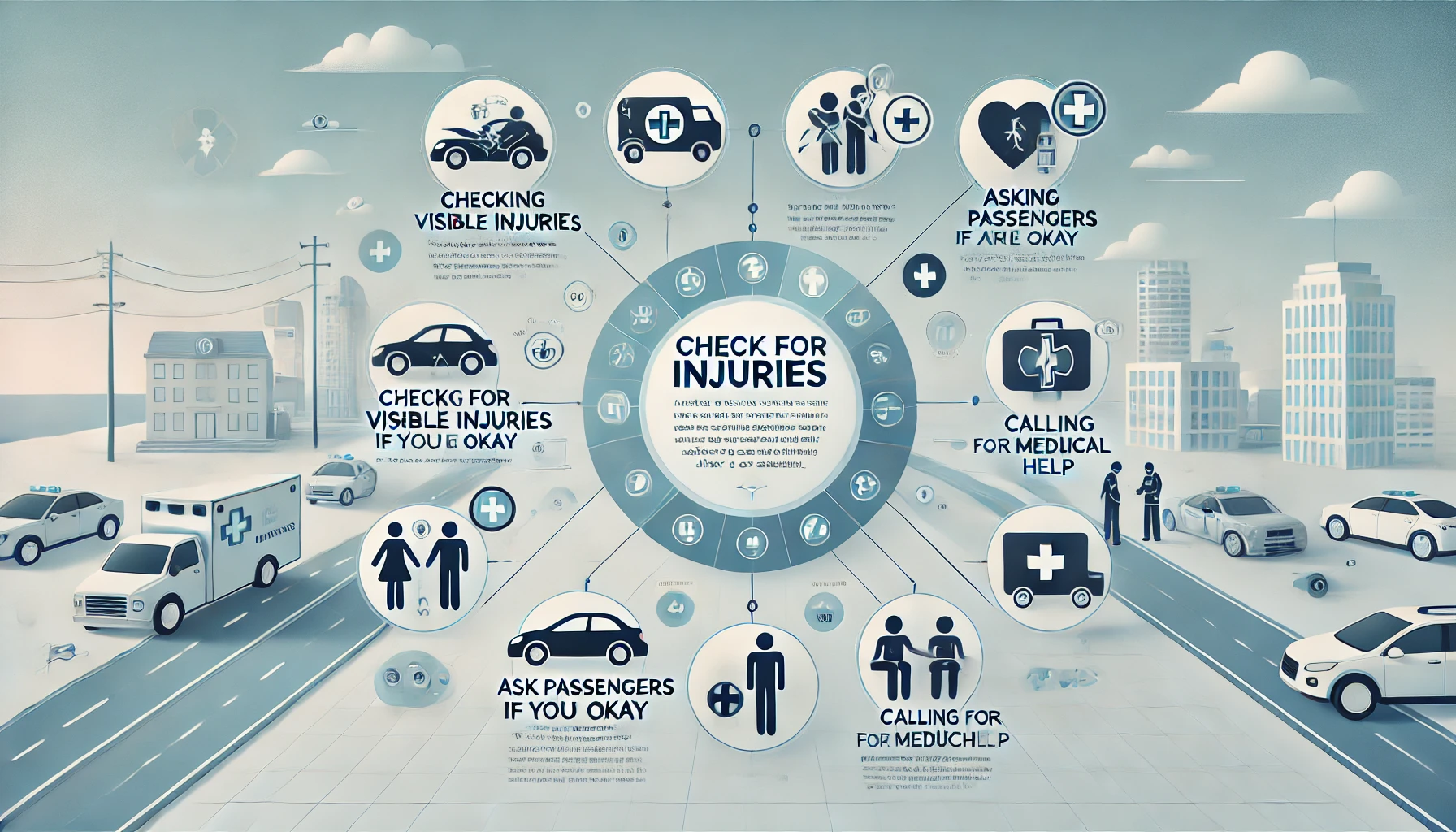 Check for injuries and ensure safety