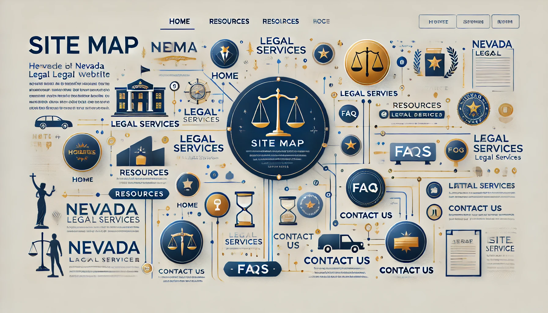 personal injury attorney site map