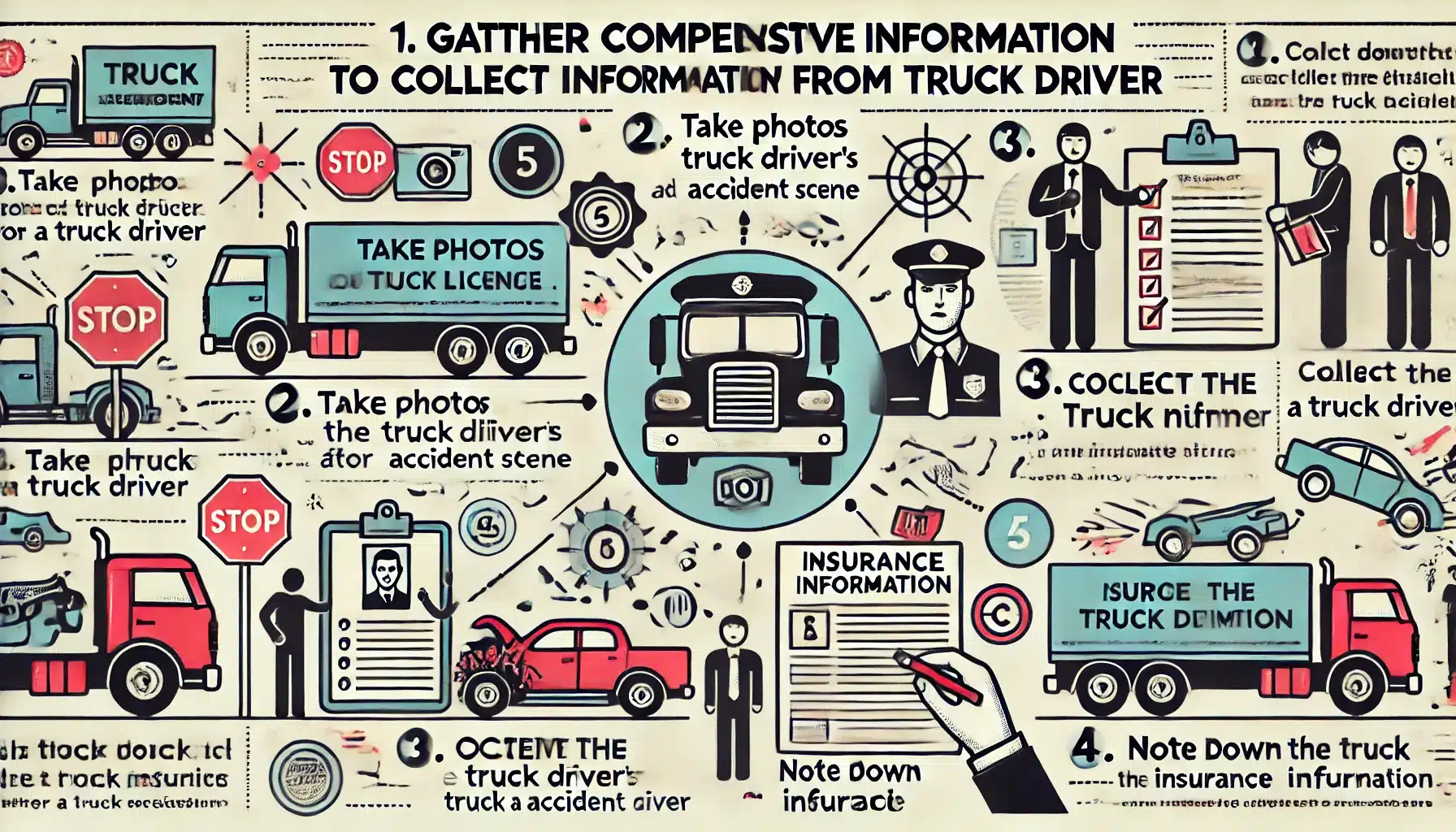 Gather comprehensive information from truck driver