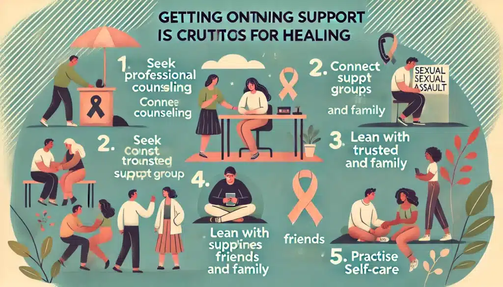 Getting ongoing support is crucial for healing