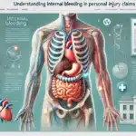 Internal bleeding from accident injury
