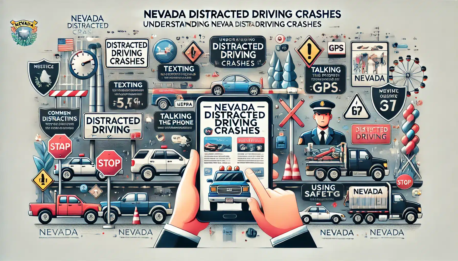 Nevada distracted driving crashes, risks and legal consequences