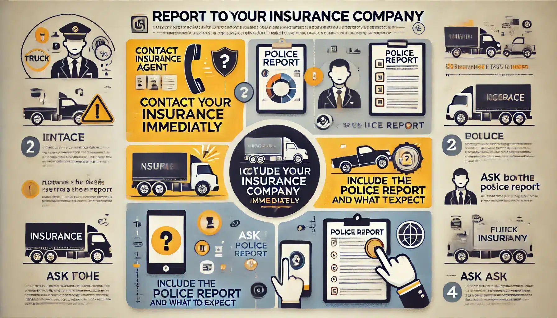 Report the accident to your insurance company